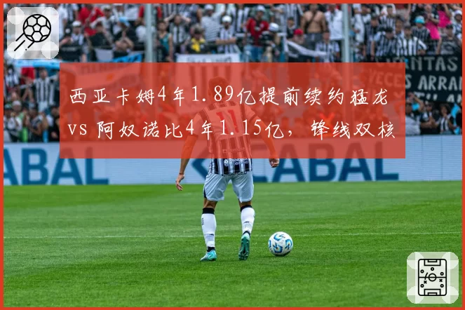 西亚卡姆4年1.89亿提前续约猛龙 vs 阿奴诺比4年1.15亿，锋线双核薪资结构分化